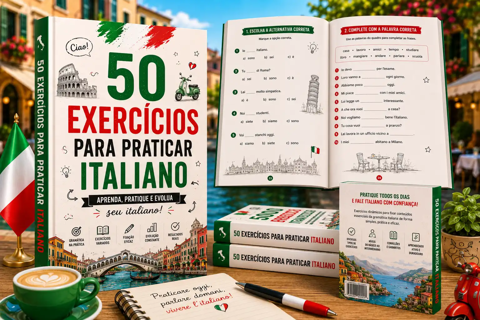 50 Exercícios para Praticar Italiano